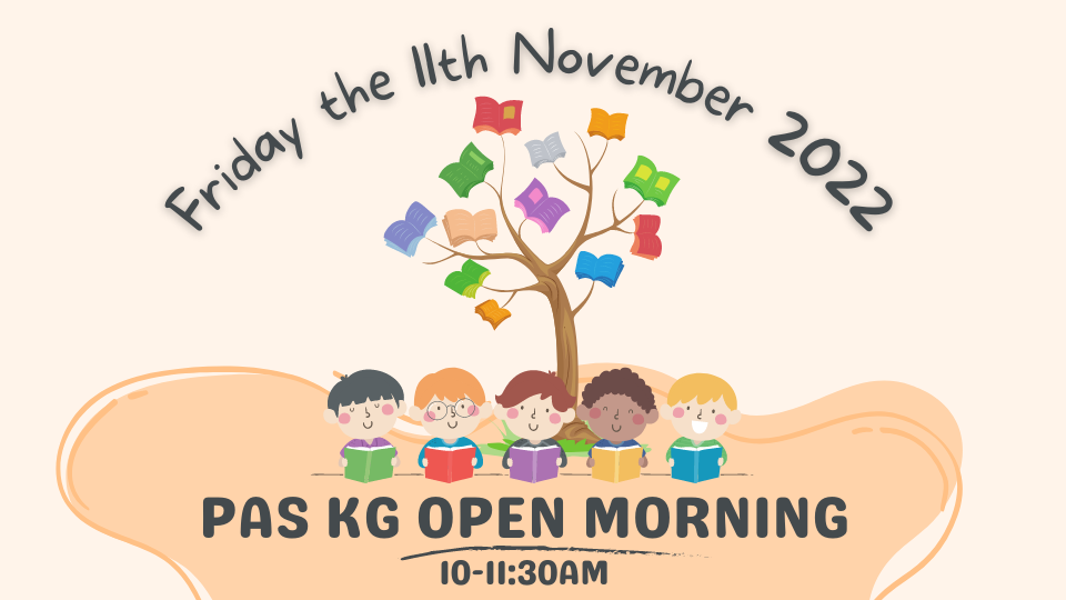  Open Morning For KG parents and new parents